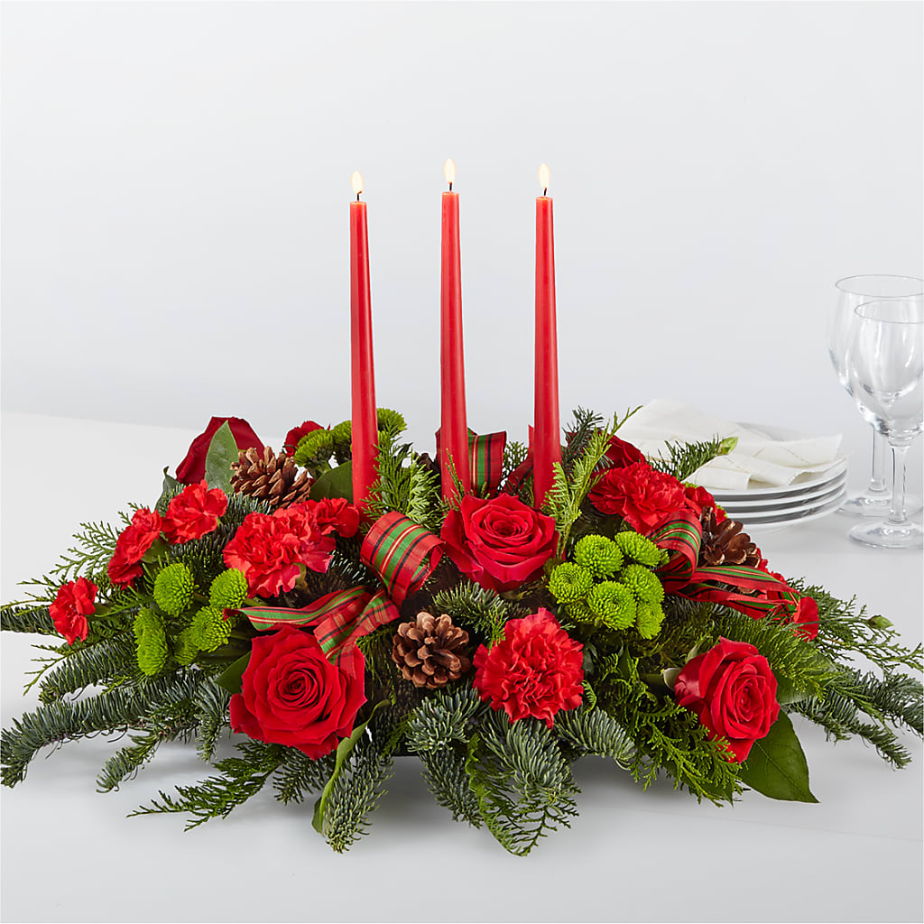 By the Candlelight Centerpiece – Flowers By Willie, Marshall TX