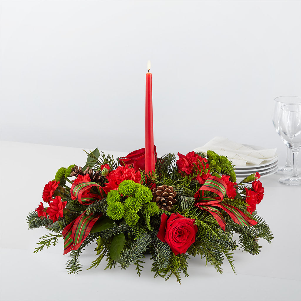 By the Candlelight Centerpiece – Flowers By Willie, Marshall TX