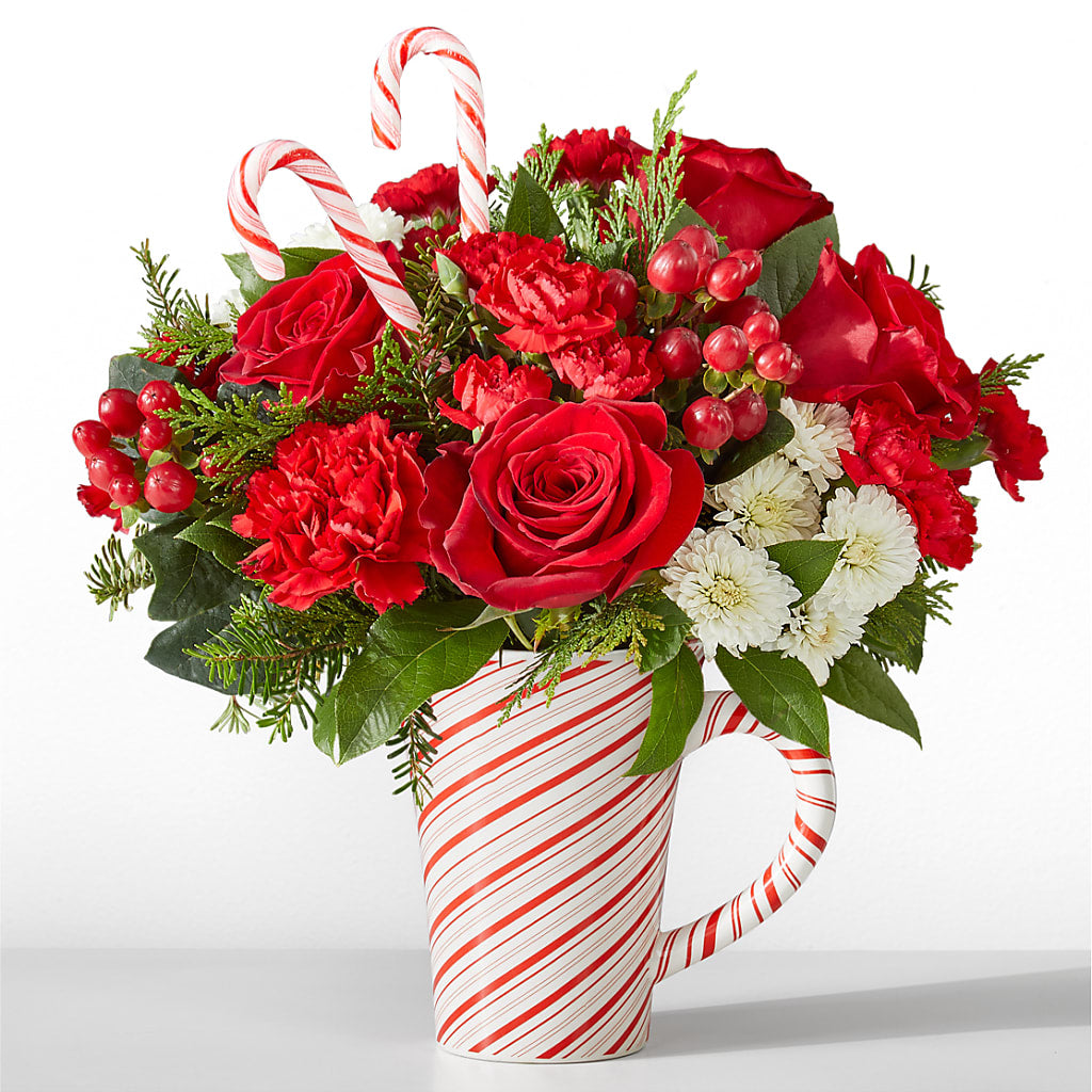 Peppermint Swirl Mug – Flowers By Willie, Marshall TX