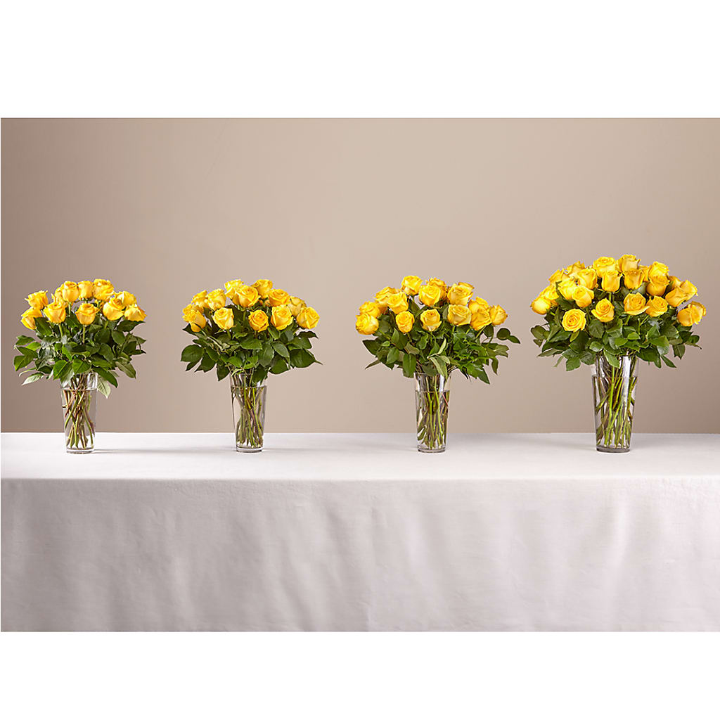 Long Stem Yellow Rose Bouquet – Flowers By Willie, Marshall TX