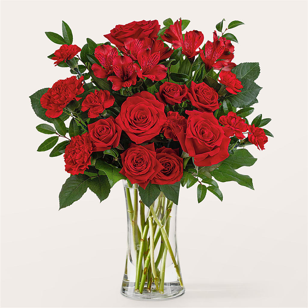 Brilliant Ruby Bouquet – Flowers By Willie, Marshall TX