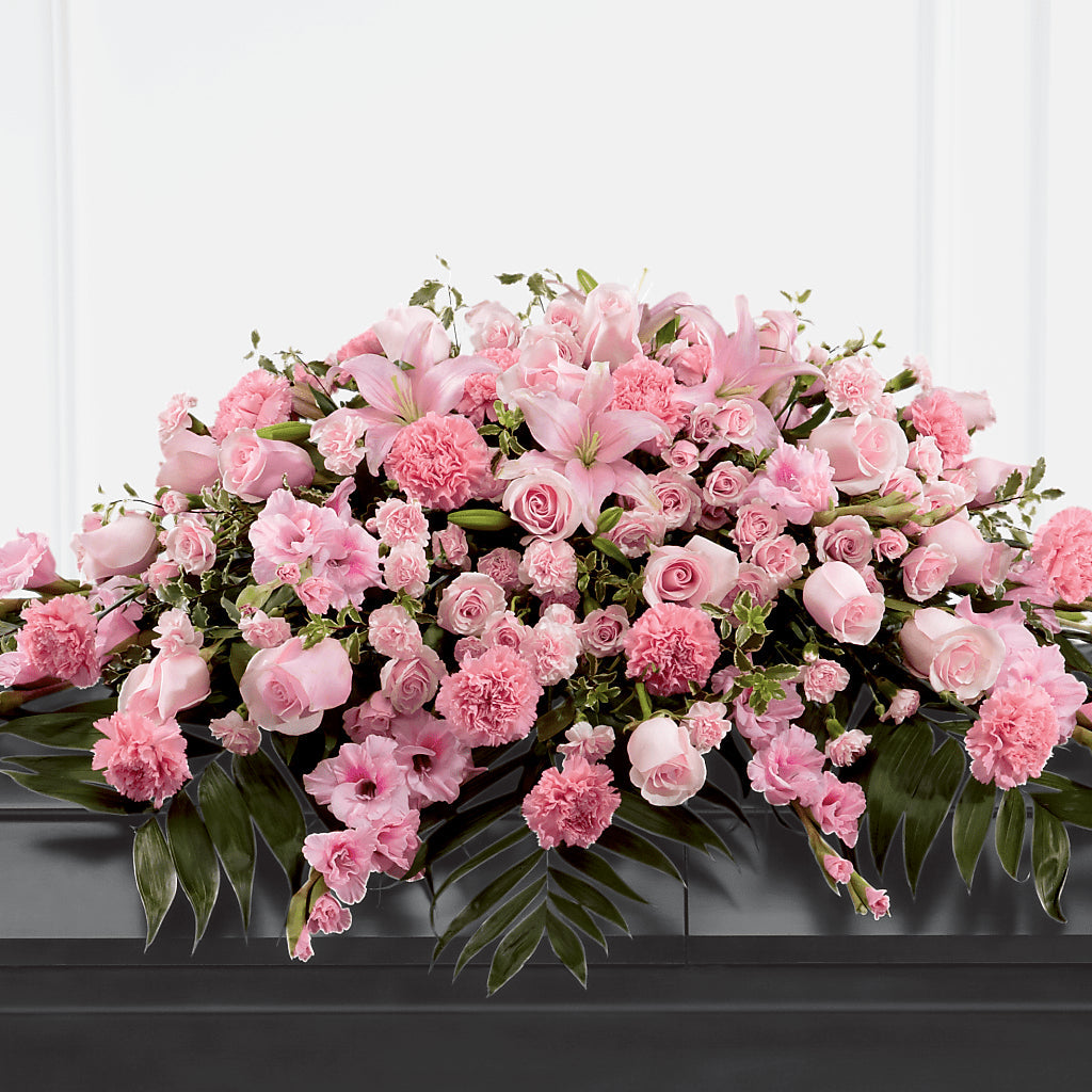 Garden of Comfort Casket Spray (Standard) – Flowers By Willie, Marshall TX