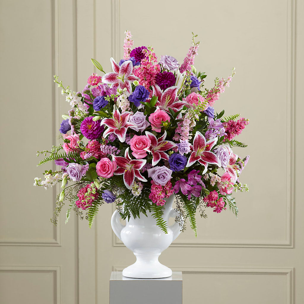 Peaceful Tribute Arrangement – Flowers By Willie, Marshall TX