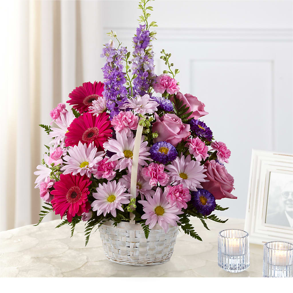 Pastel Peace Basket – Flowers By Willie, Marshall TX