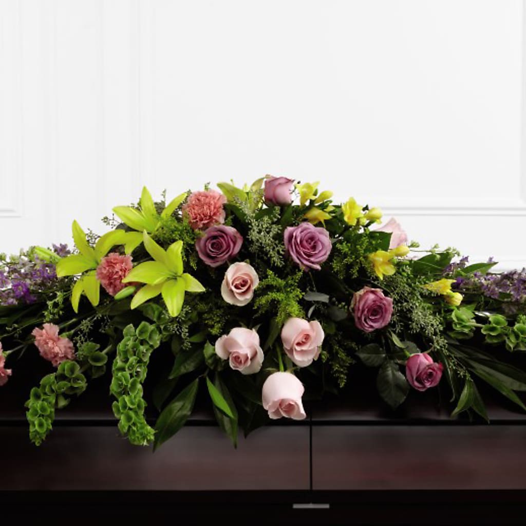Forever Beloved Casket Spray – Flowers By Willie, Marshall TX