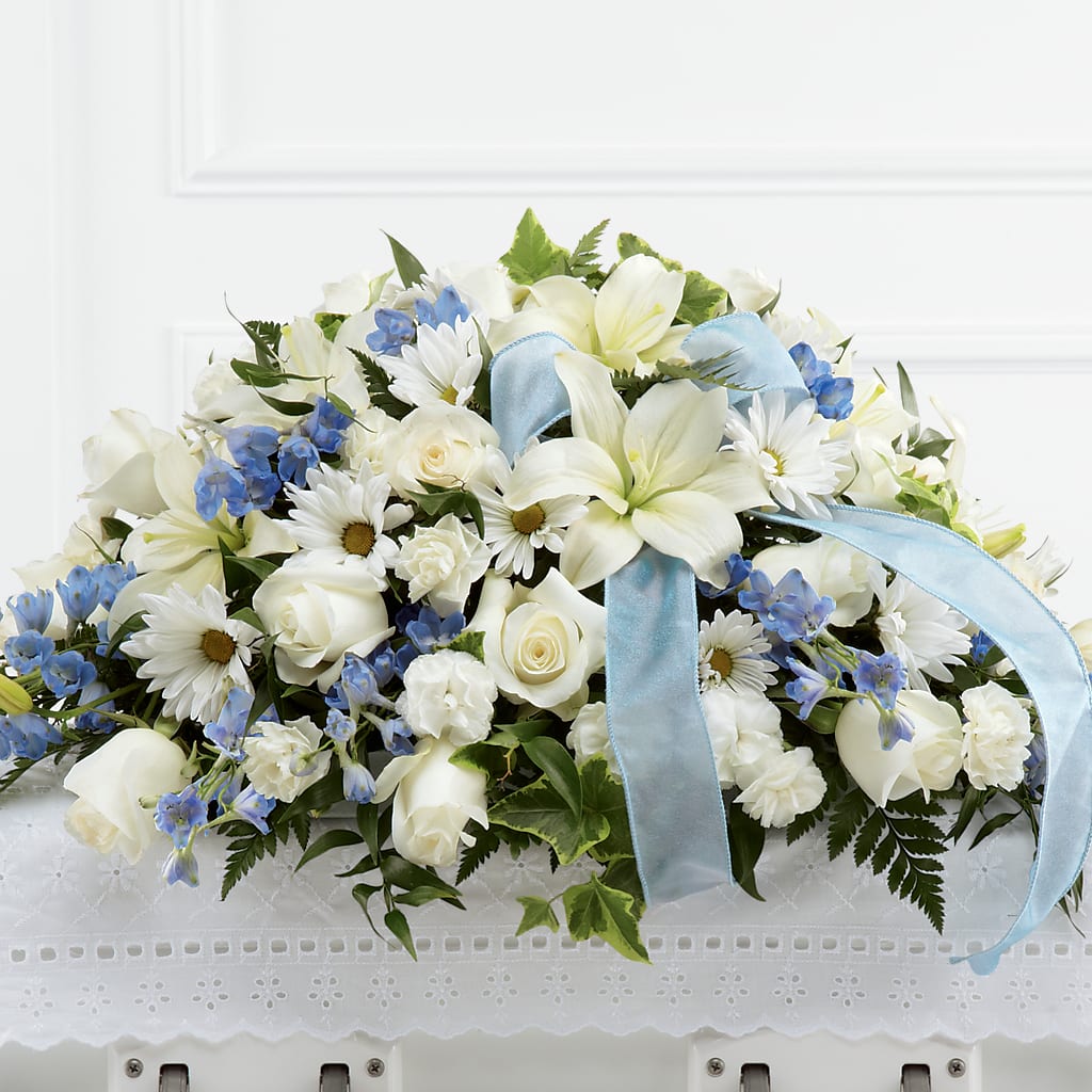 Tender Treasure Casket Spray – Flowers By Willie, Marshall TX