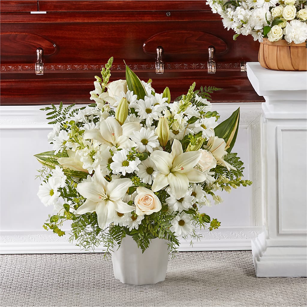 Thoughts of Tranquility Floor Basket – Flowers By Willie, Marshall TX
