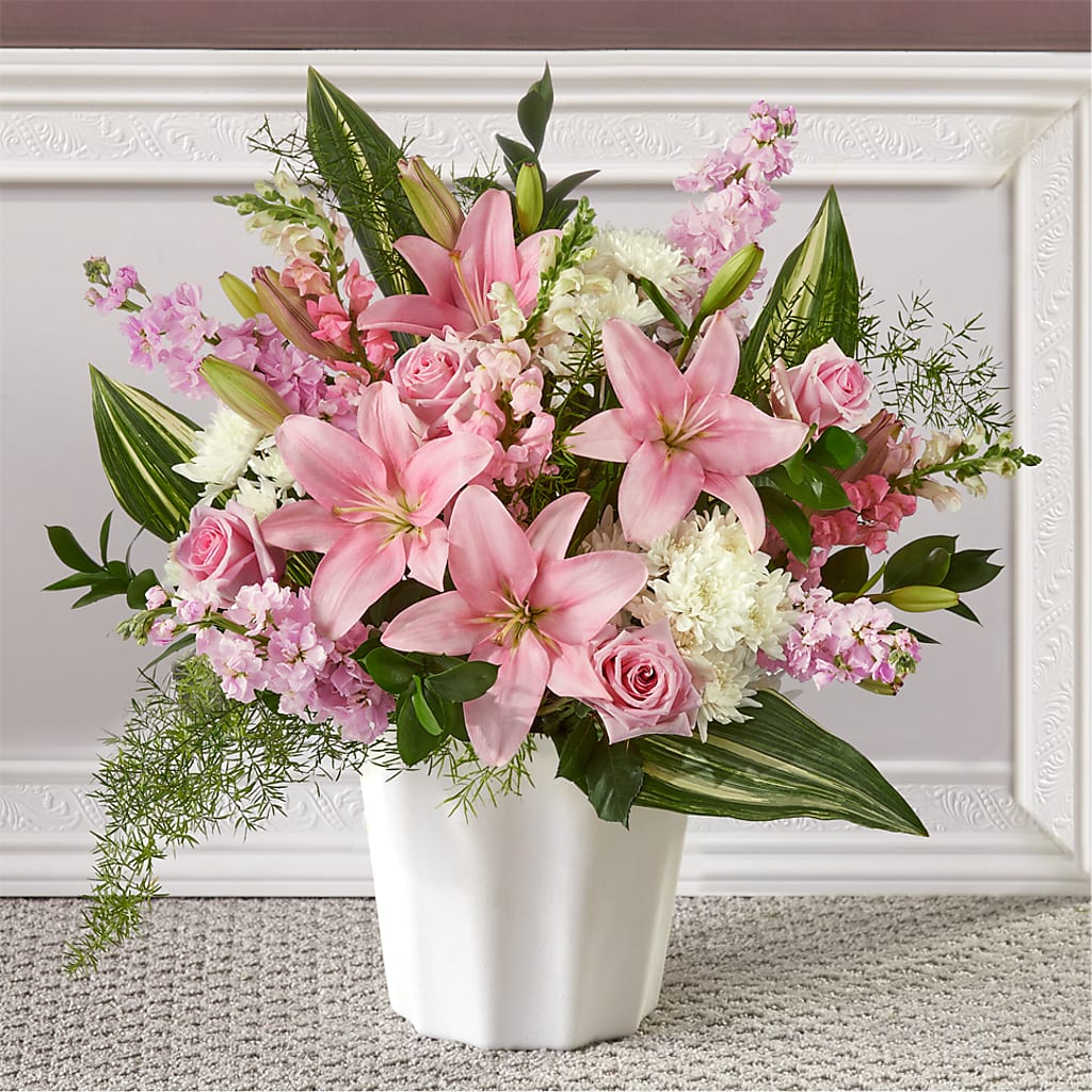 Simply Serene Floor Basket – Flowers By Willie, Marshall TX
