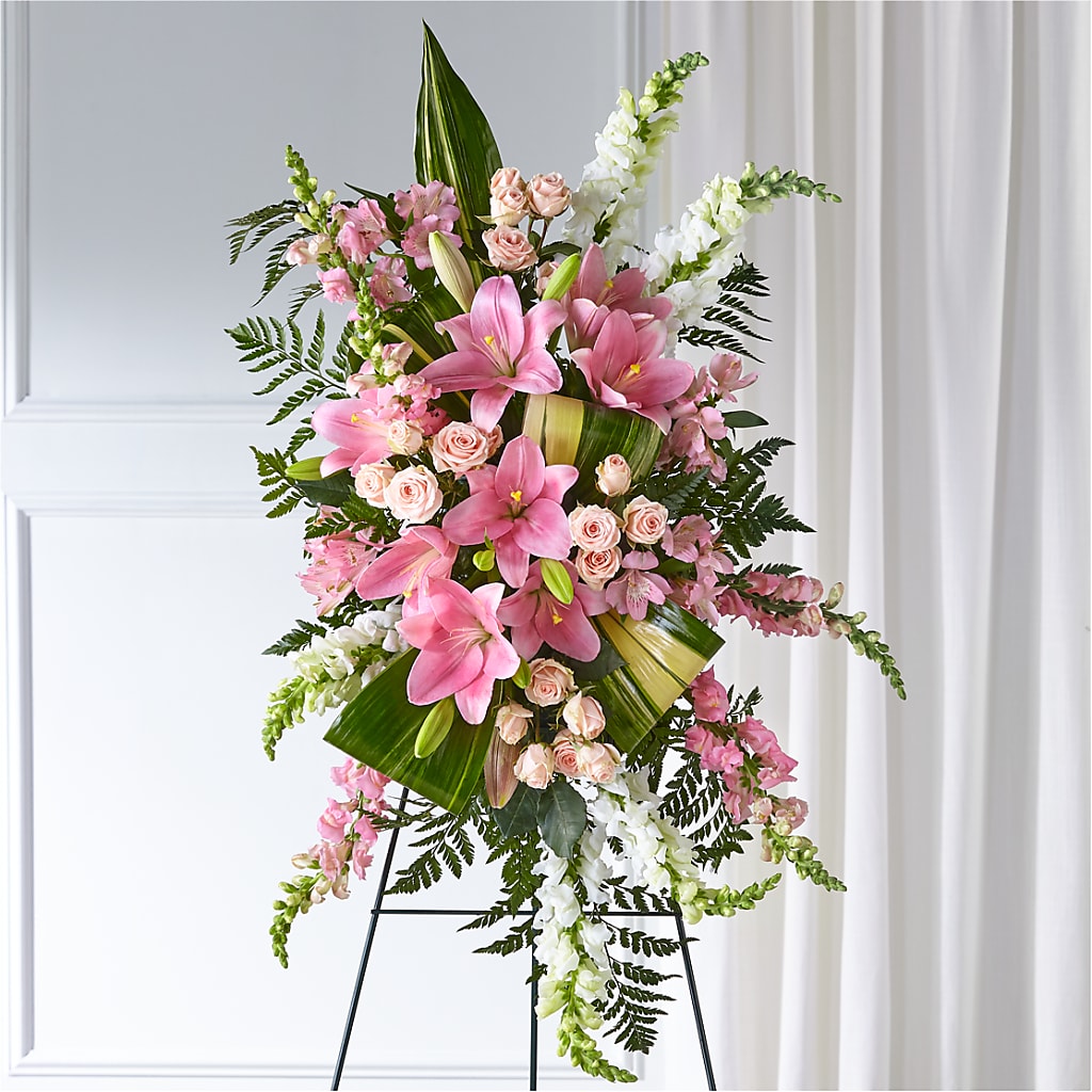 Elegant Embrace Standing Spray – Flowers By Willie, Marshall TX