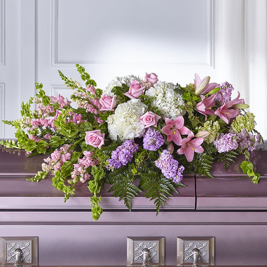 Life's Gratitude Casket Spray – Flowers By Willie, Marshall TX
