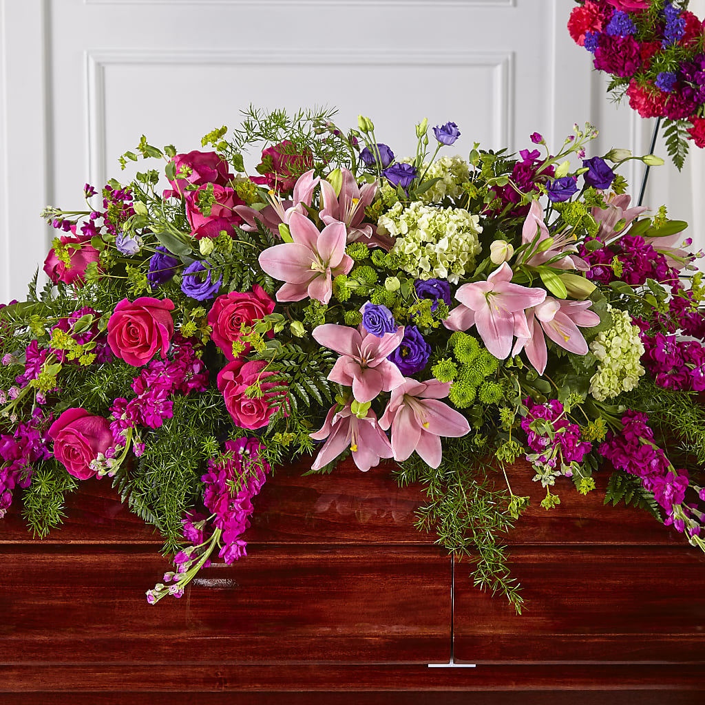 Radiant Tribute Casket Spray – Flowers By Willie, Marshall TX