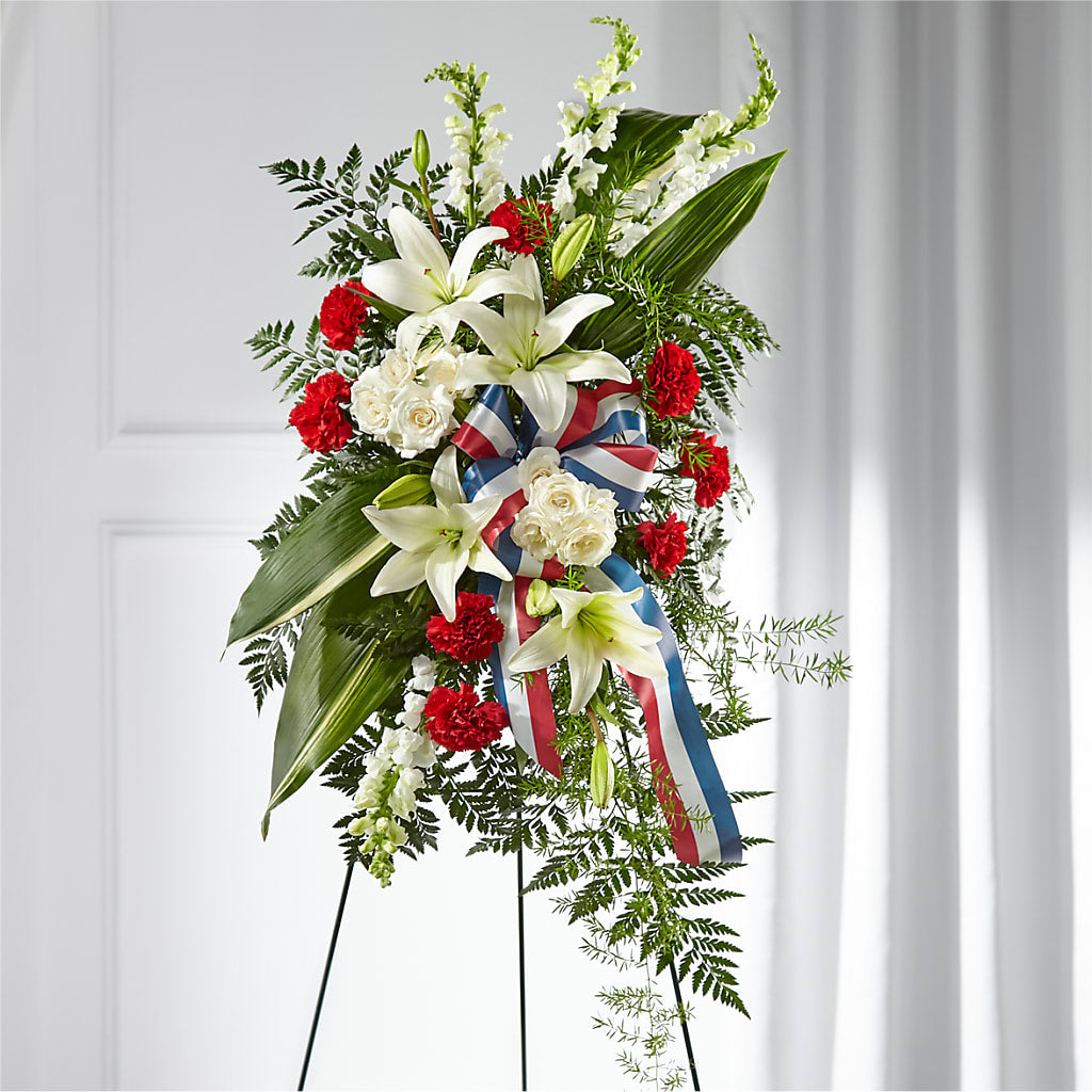 Stars of Life Standing Spray – Flowers By Willie, Marshall TX