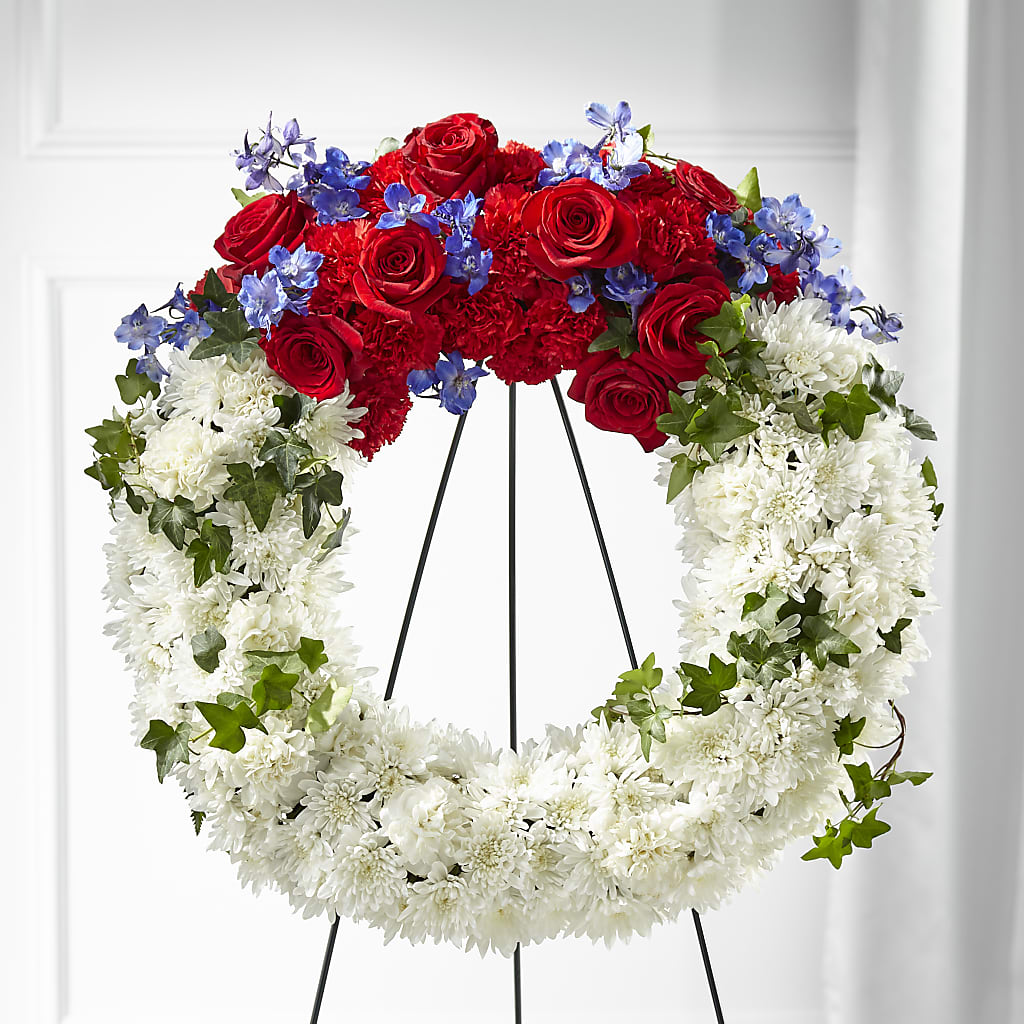 Patriotic Passion Wreath – Flowers By Willie, Marshall TX
