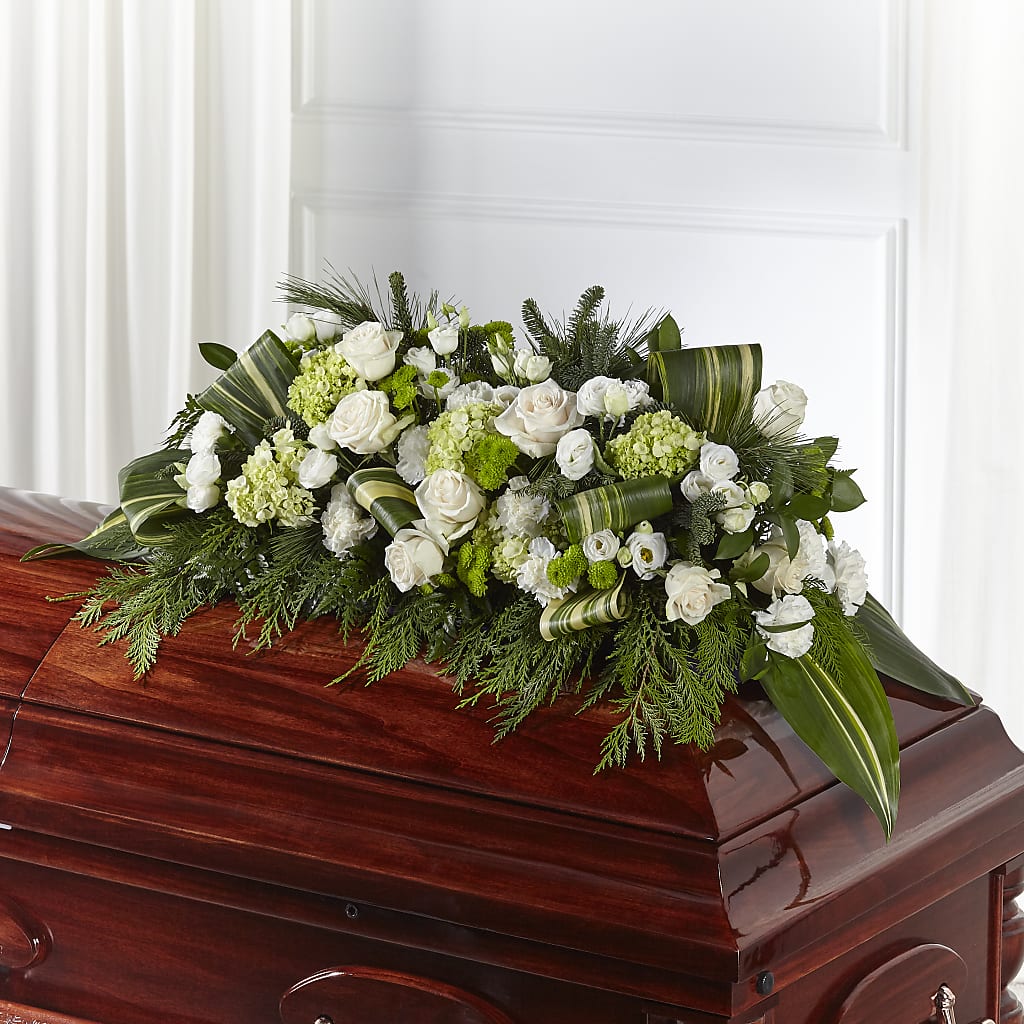 Hopeful Gesture Casket Spray – Flowers By Willie, Marshall TX