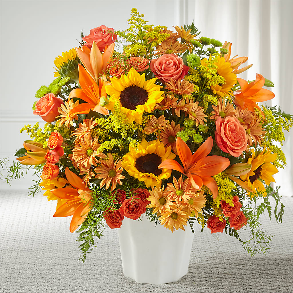 Harvest Thoughts Floor Basket – Flowers By Willie, Marshall TX