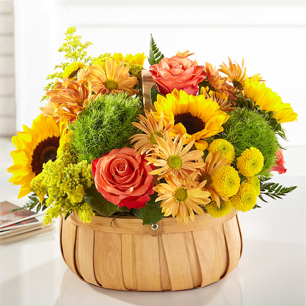 Harvest Sunflower Basket – Flowers By Willie, Marshall TX