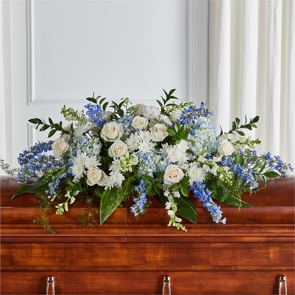 Timeless Essence Casket Spray – Flowers By Willie, Marshall TX