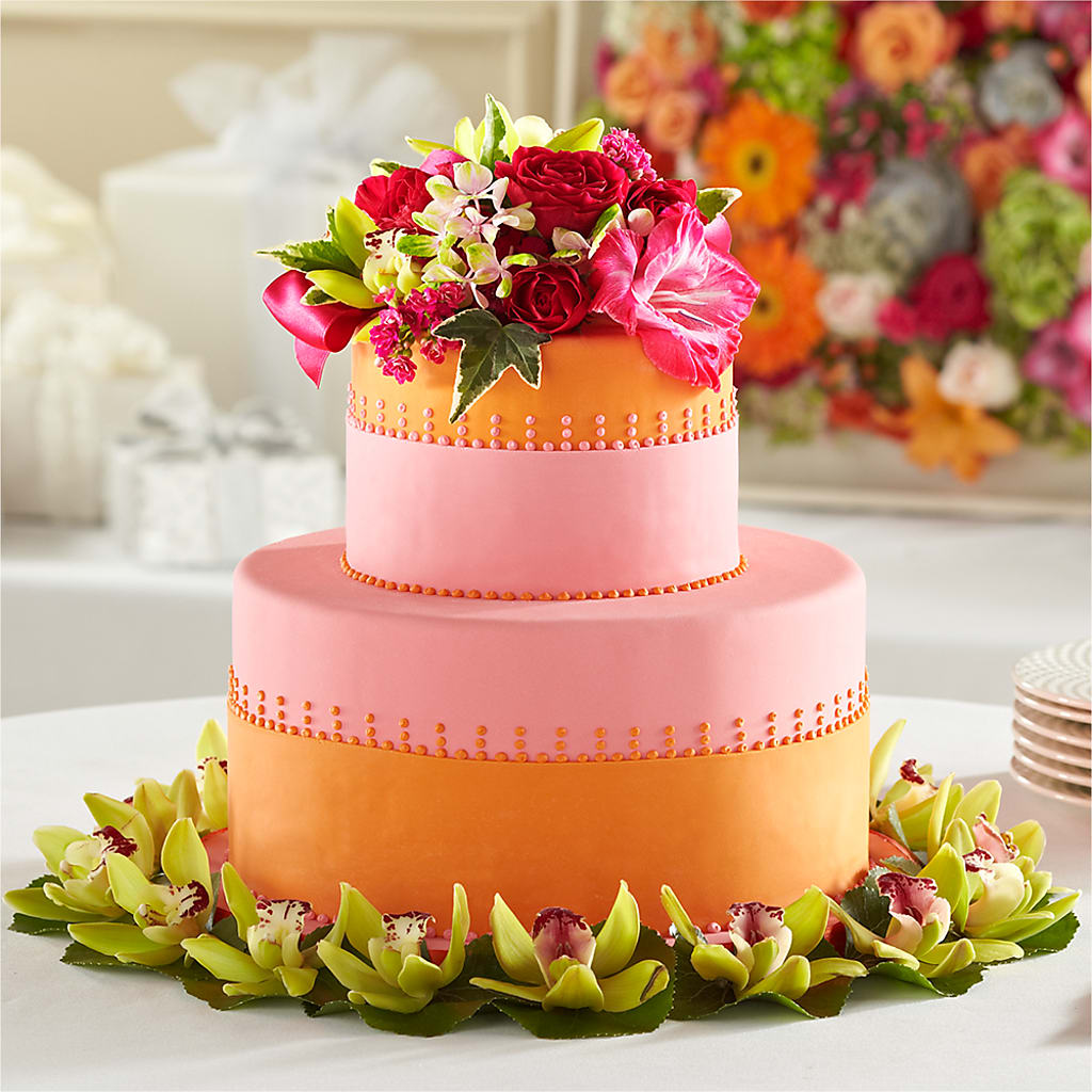 Sweet Citrus Cake Decor – Flowers By Willie, Marshall TX