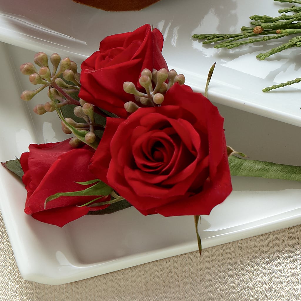 Red Spray Rose Boutonniere – Flowers By Willie, Marshall TX