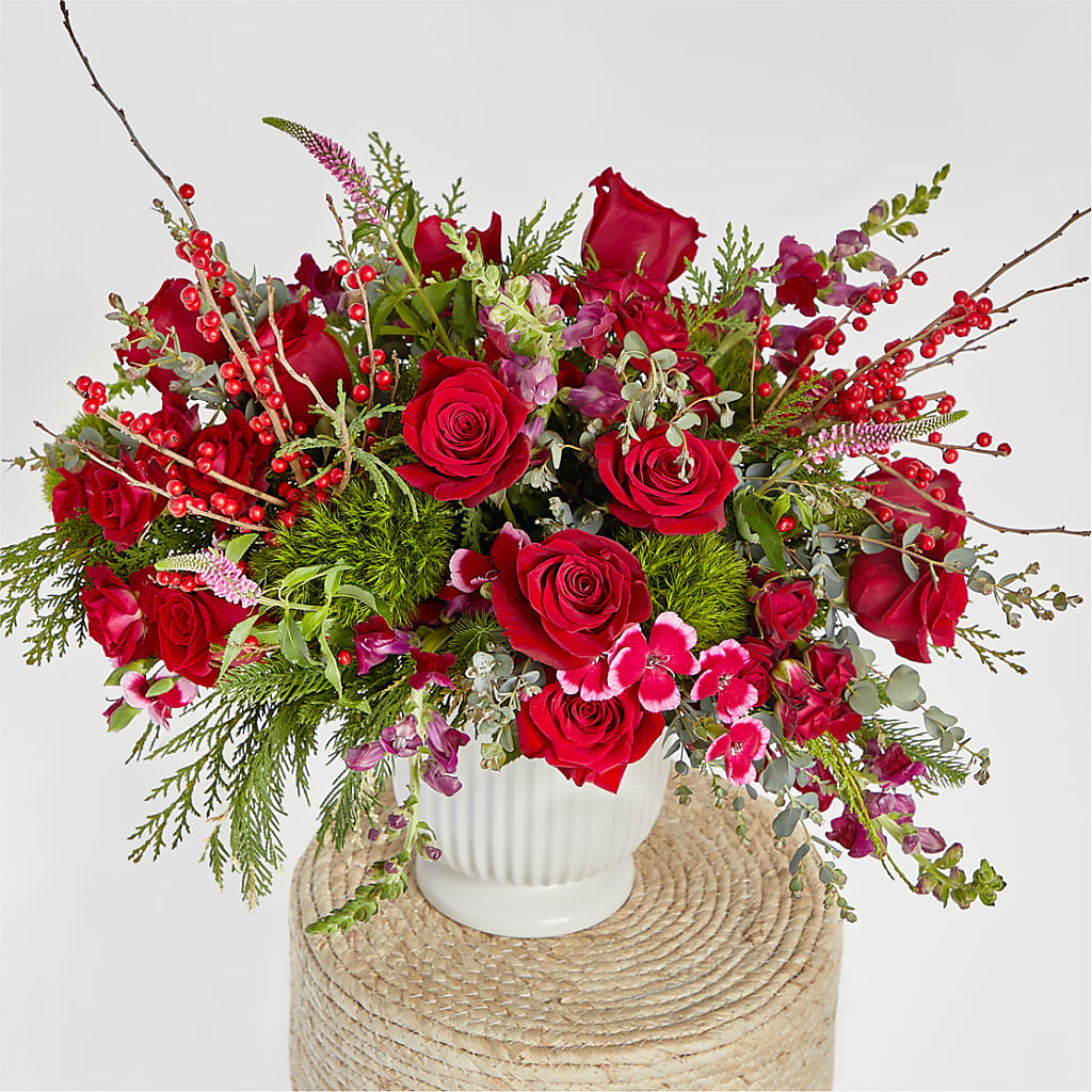 Big Red Bow Bouquet –  Flowers By Willie, Marshall TX