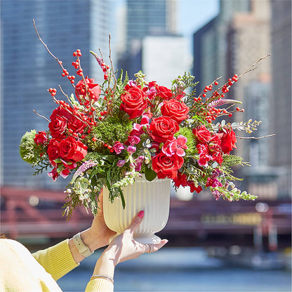 Big Red Bow Bouquet –  Flowers By Willie, Marshall TX