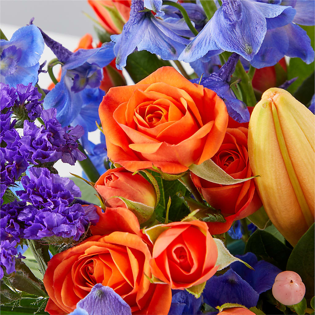 Radiant Citrus Box Bouquet –  Flowers By Willie, Marshall TX