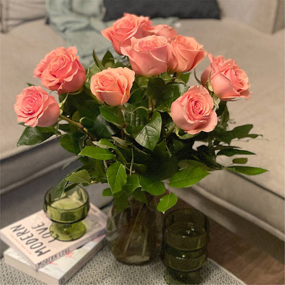 Long Stem Pink Rose Bouquet –  Flowers By Willie, Marshall TX