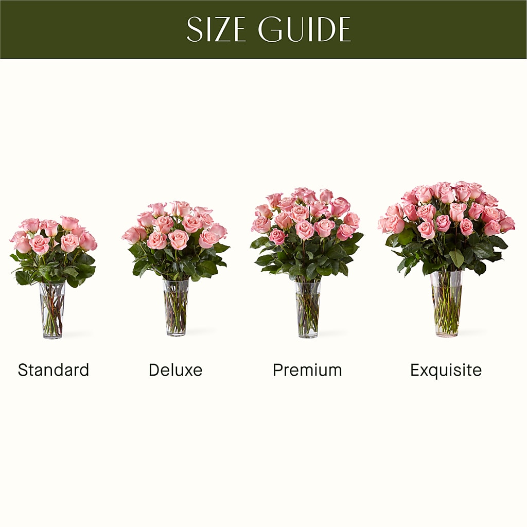 Long Stem Pink Rose Bouquet –  Flowers By Willie, Marshall TX