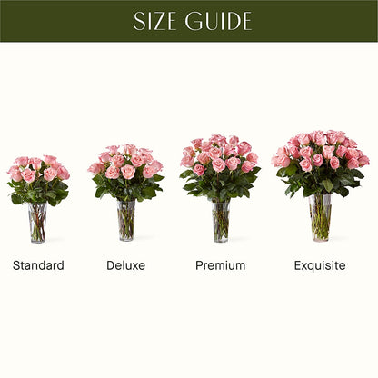 Long Stem Pink Rose Bouquet –  Flowers By Willie, Marshall TX