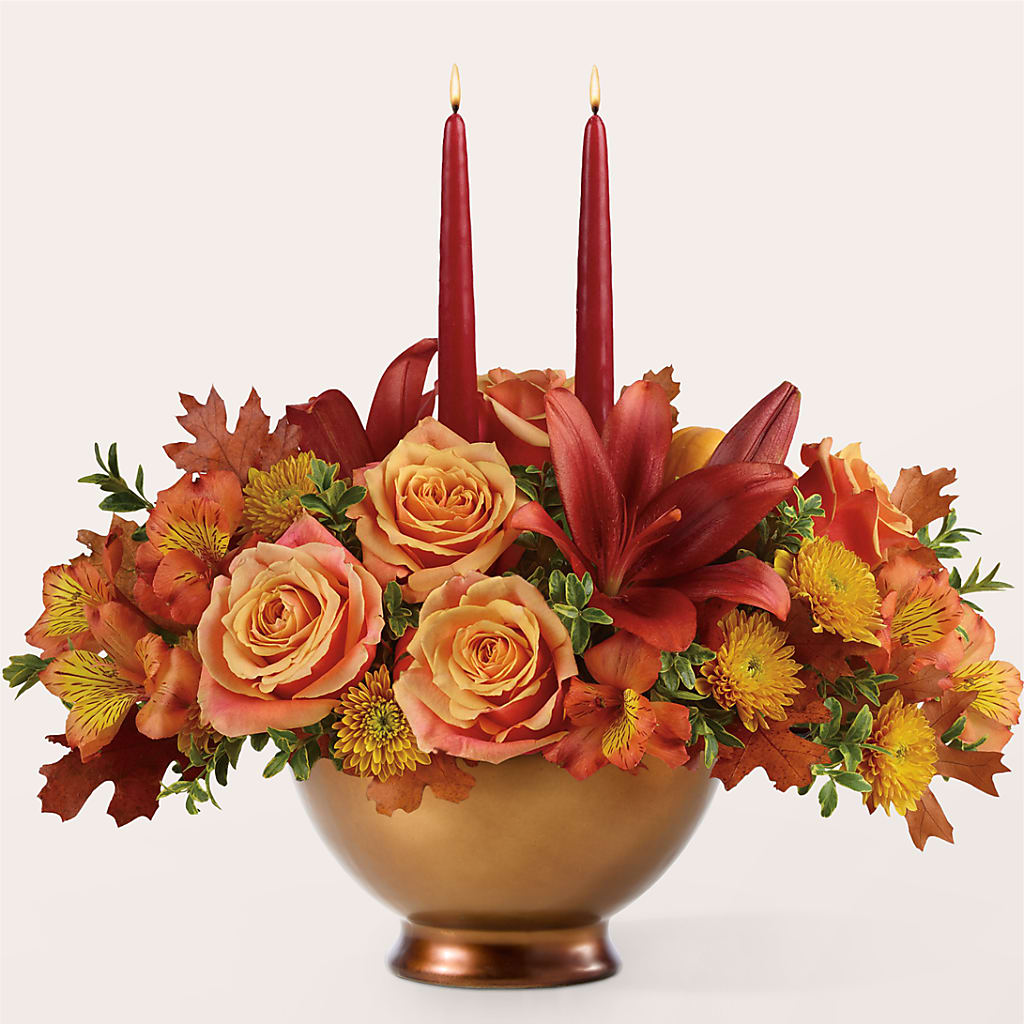 Harvest Table Centerpiece –  Flowers By Willie, Marshall TX