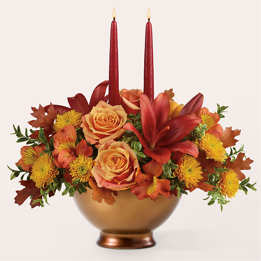 Harvest Table Centerpiece –  Flowers By Willie, Marshall TX