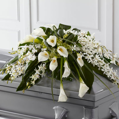 Angel Wings Casket Spray –  Flowers By Willie, Marshall TX