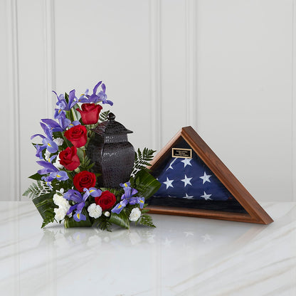 Patriotic Tribute Arrangement –  Flowers By Willie, Marshall TX