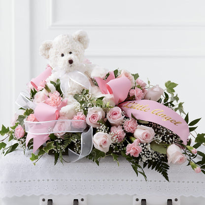 Touch of Sympathy Casket Spray –  Flowers By Willie, Marshall TX