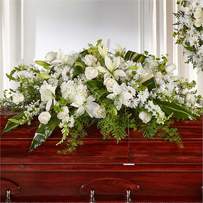 Abundance Casket Spray –  Flowers By Willie, Marshall TX