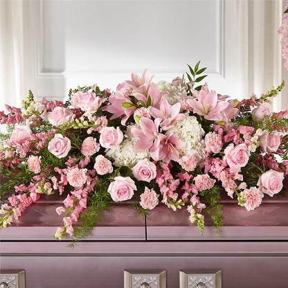 Life & Remembrance Casket Spray –  Flowers By Willie, Marshall TX