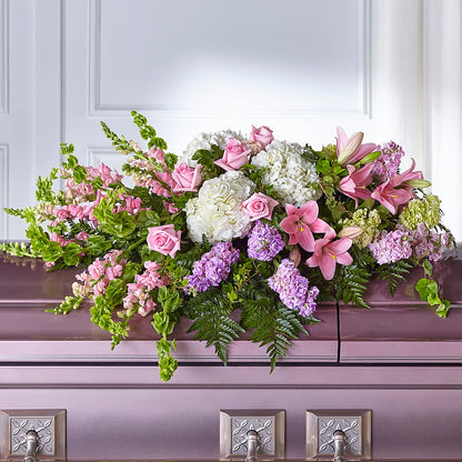 Life's Gratitude Casket Spray –  Flowers By Willie, Marshall TX