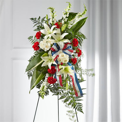 Stars of Life Standing Spray –  Flowers By Willie, Marshall TX
