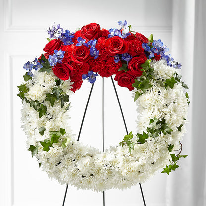 Patriotic Passion Wreath –  Flowers By Willie, Marshall TX