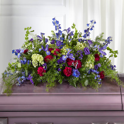 Always Treasured Casket Spray –  Flowers By Willie, Marshall TX