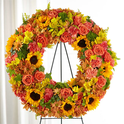 Autumnal Memories Wreath (Standard) –  Flowers By Willie, Marshall TX