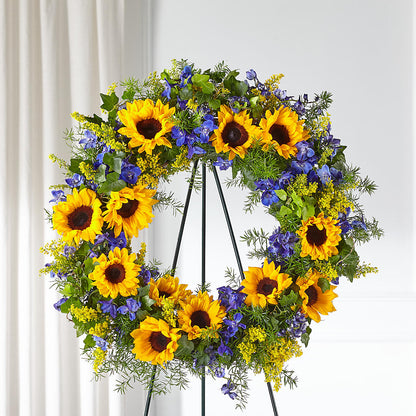 Bright Rays Wreath –  Flowers By Willie, Marshall TX
