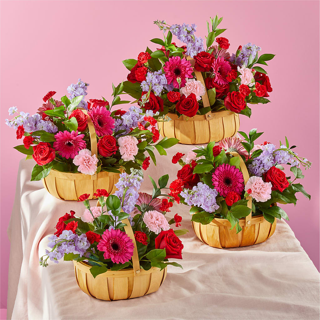 Pink Picnic Basket –  Flowers By Willie, Marshall TX