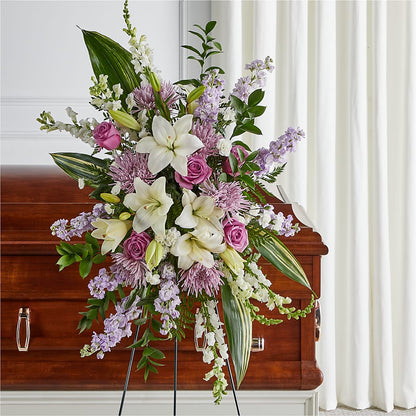 Grateful Hearts Standing Spray –  Flowers By Willie, Marshall TX