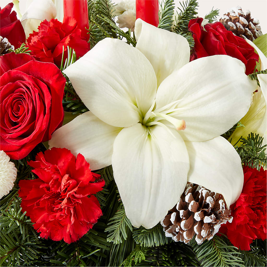Seasonal Festivities Centerpiece –  Flowers By Willie, Marshall TX