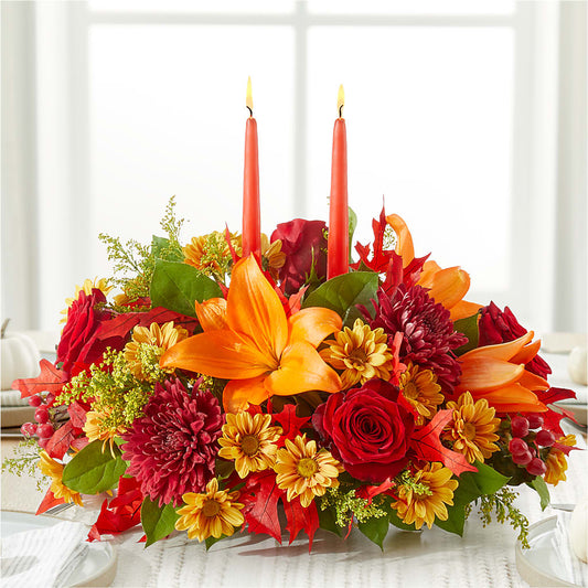 Autumn's Embrace Centerpiece –  Flowers By Willie, Marshall TX