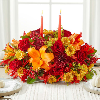 Autumn's Embrace Centerpiece –  Flowers By Willie, Marshall TX