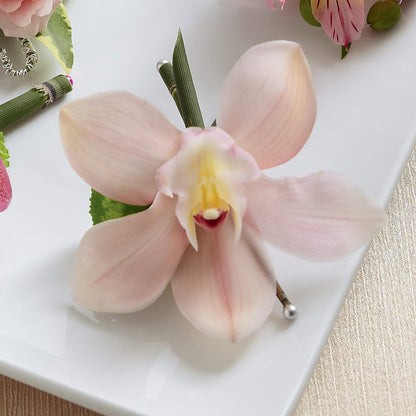 Pink Cymbidium Boutonniere –  Flowers By Willie, Marshall TX
