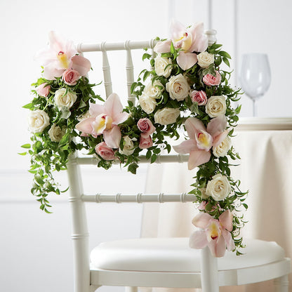 Orchid Rose Chair Décor –  Flowers By Willie, Marshall TX